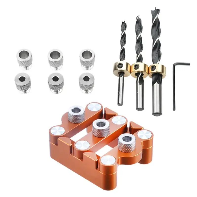 

Wood Drill Guide Woodworking Holes Puncher Center Locator Accurate Centering Jig Hand Drill Guide For Professionals Enthusiasts