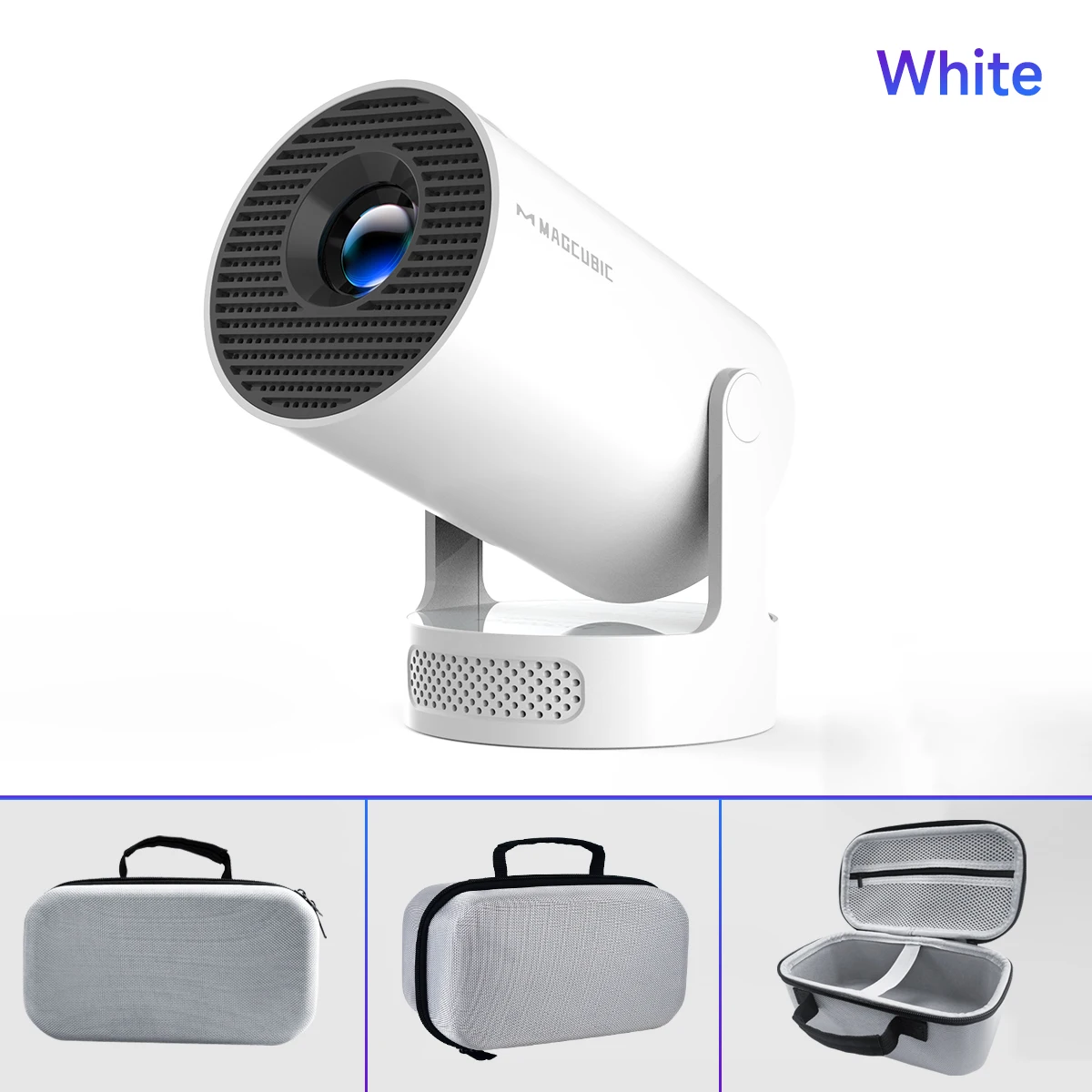 Magcubic 8K HY300 Pro + Projector Ingebouwde 5W Luidspreker 1280*720P Android 14 8000 Lumen Wifi6 BT5.4 Outdoor Draagbare Projector