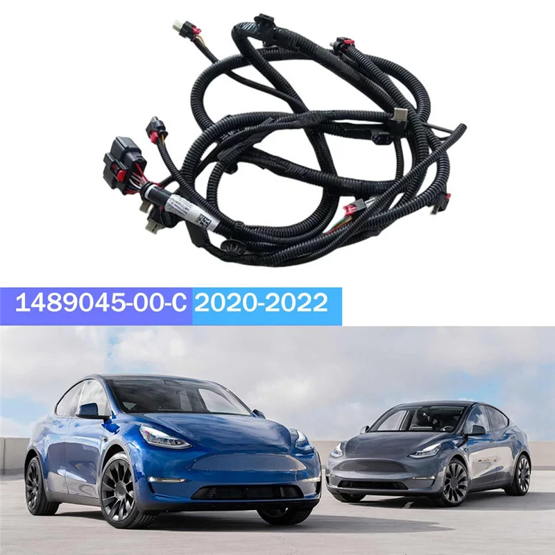 Front Bumper Wiring Harness Assist Sensor 1489045-00-C for Tesla Model Y 2020-2022 Wiring Harness Spare Parts Assembly