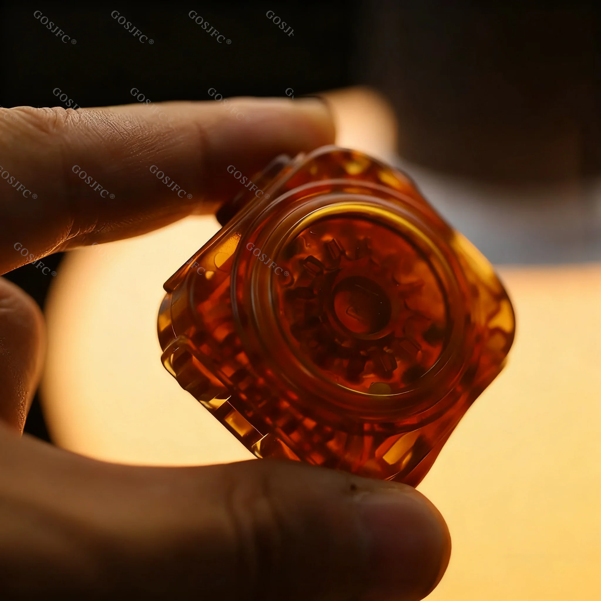 ストックガオスタジオ EDC プッシュスライダー PC複合玩具 ラチェットフィジェットスピナー リバウンド磁気ストレス解消玩具 オリジナルデザイン