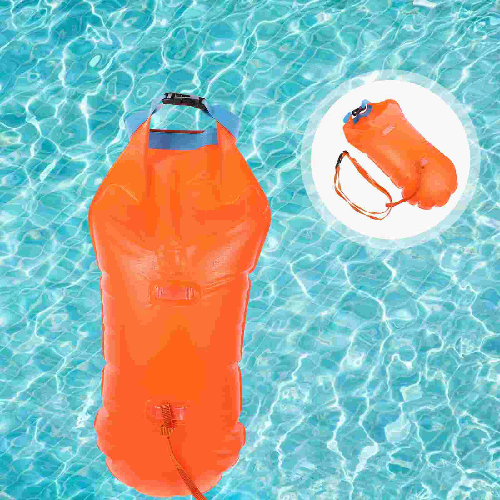 

Swim Float Ultralight Safety Float Swiming Bag for Swimmers Triathletes Snorkelers (Orange)