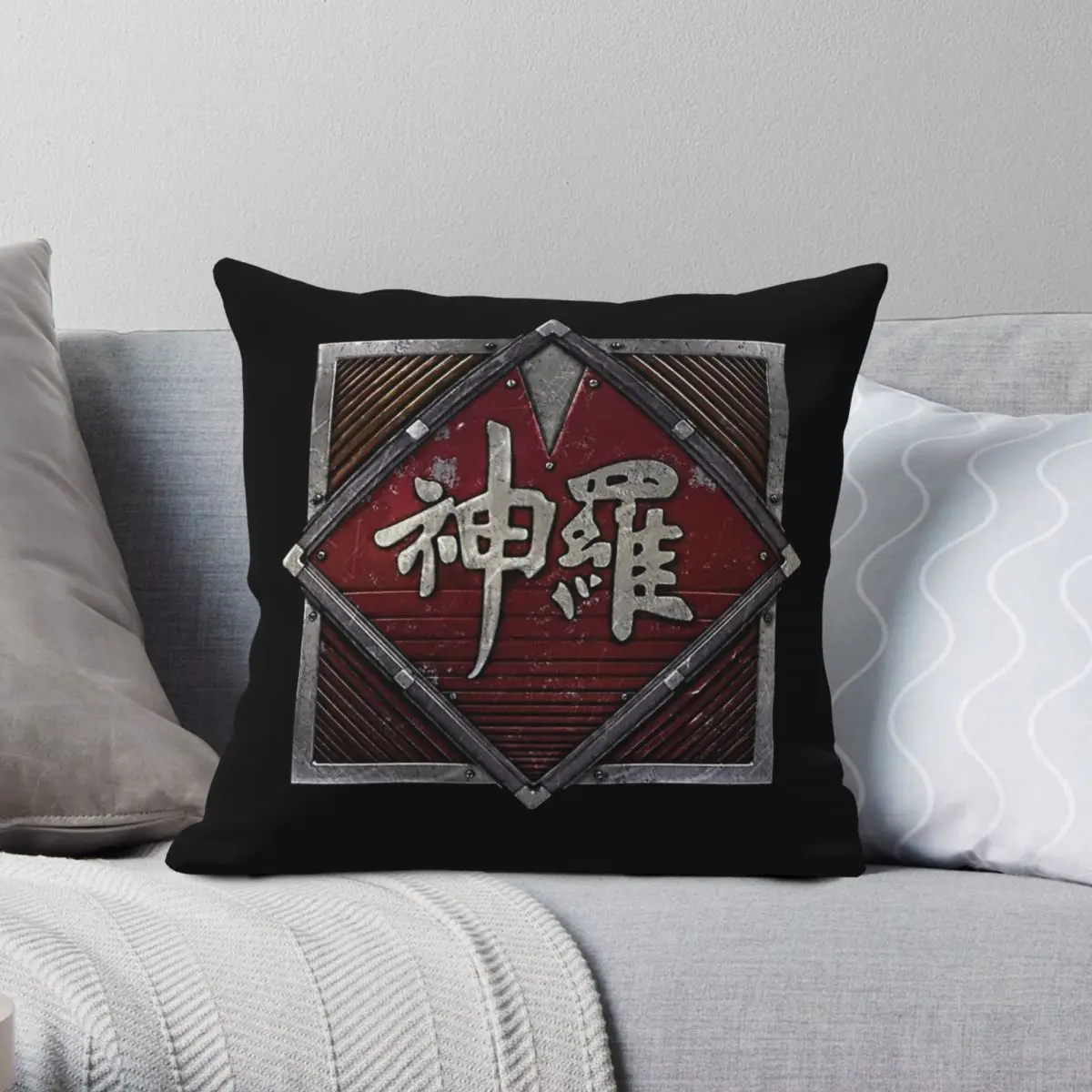 Shinra Electric Power Company Pillowcase Polyester Linen Velvet Printed Zip Decor Throw Pillow Case Home Cushion Cover