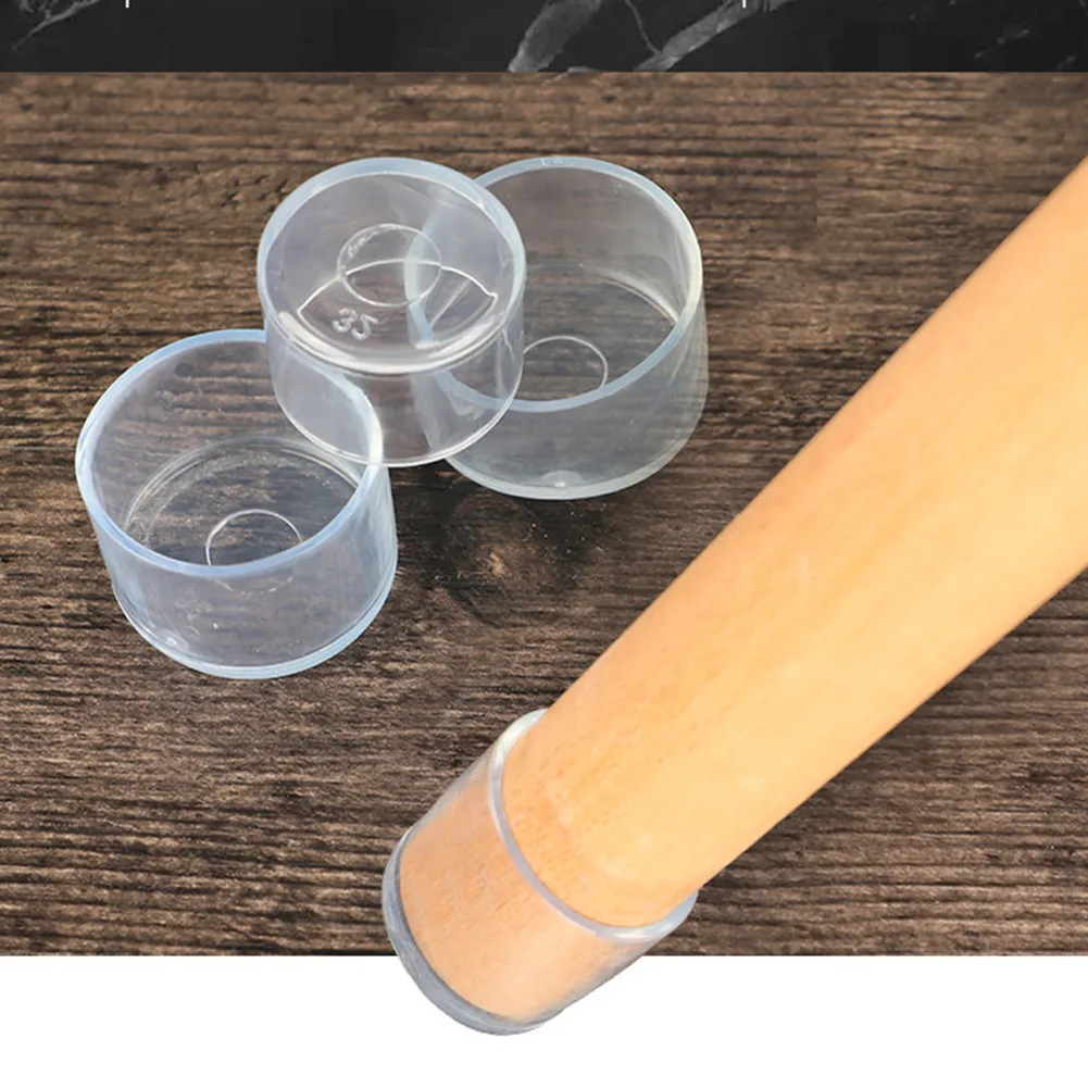 16 Pcs Chair Leg Cap Covers Chair Leg Cap Rubber Feet Protector Pad Furniture Table Covers Round Bottom Home Decor