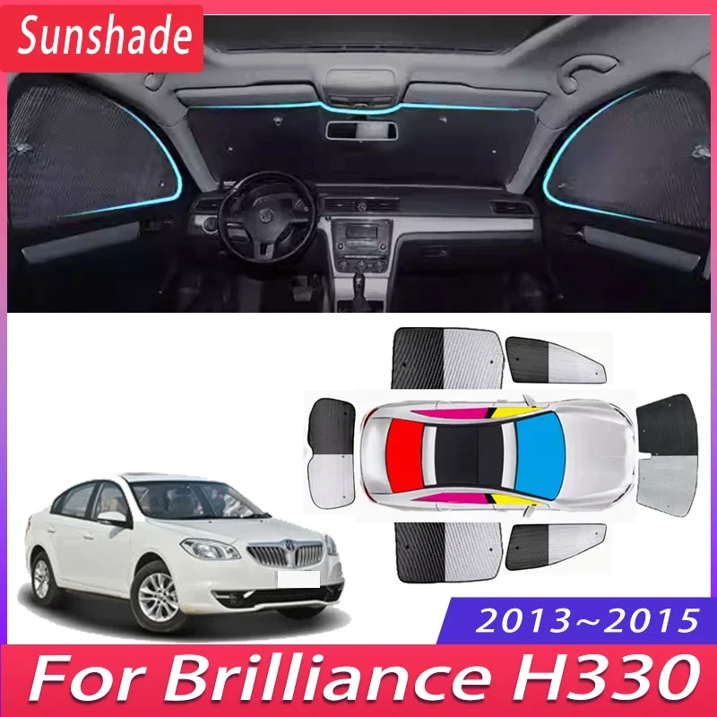 Car Sunshade For Brilliance H330 2013~2015 2014 Auto Heat Insulation Sun Protection Sunshade Windshield Visor Car Accessories