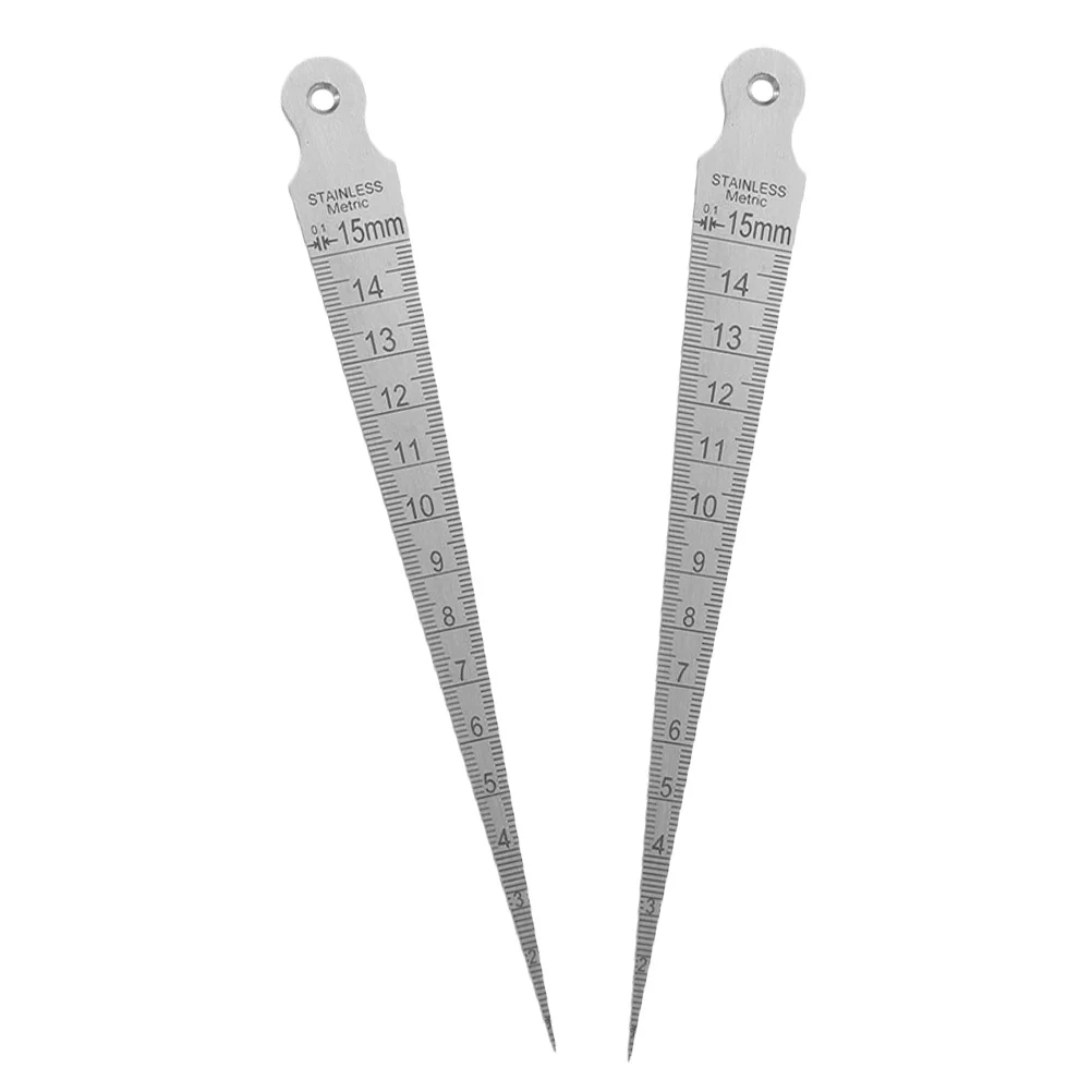 

2Pcs Stainless Steel Feeler Gauge Valve Thickness Gap Measuring Tool for Mechanical Engineering Auto Maintenance