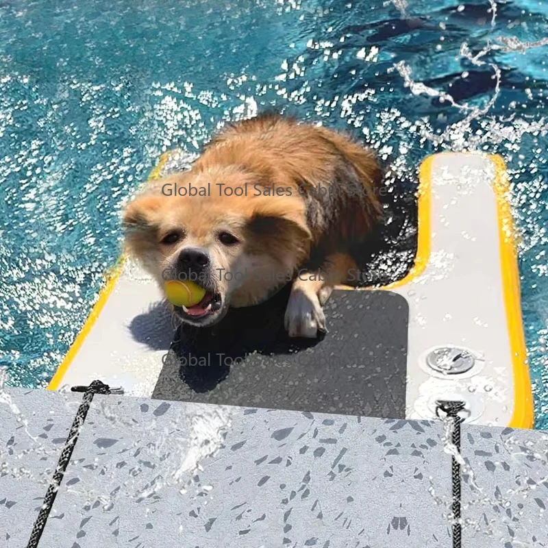 Custom Size Inflatable Large Dog Water Ramp Float Floating Ramp-Swimming Pets Large Dogs