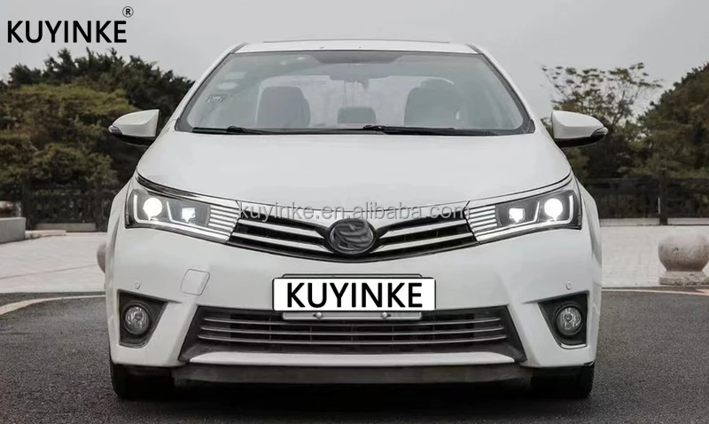 LED Headlights Assembly Modified Led Running Lights Running Turn Signal Brake Lights Fog Lights for Corolla 2014-2016