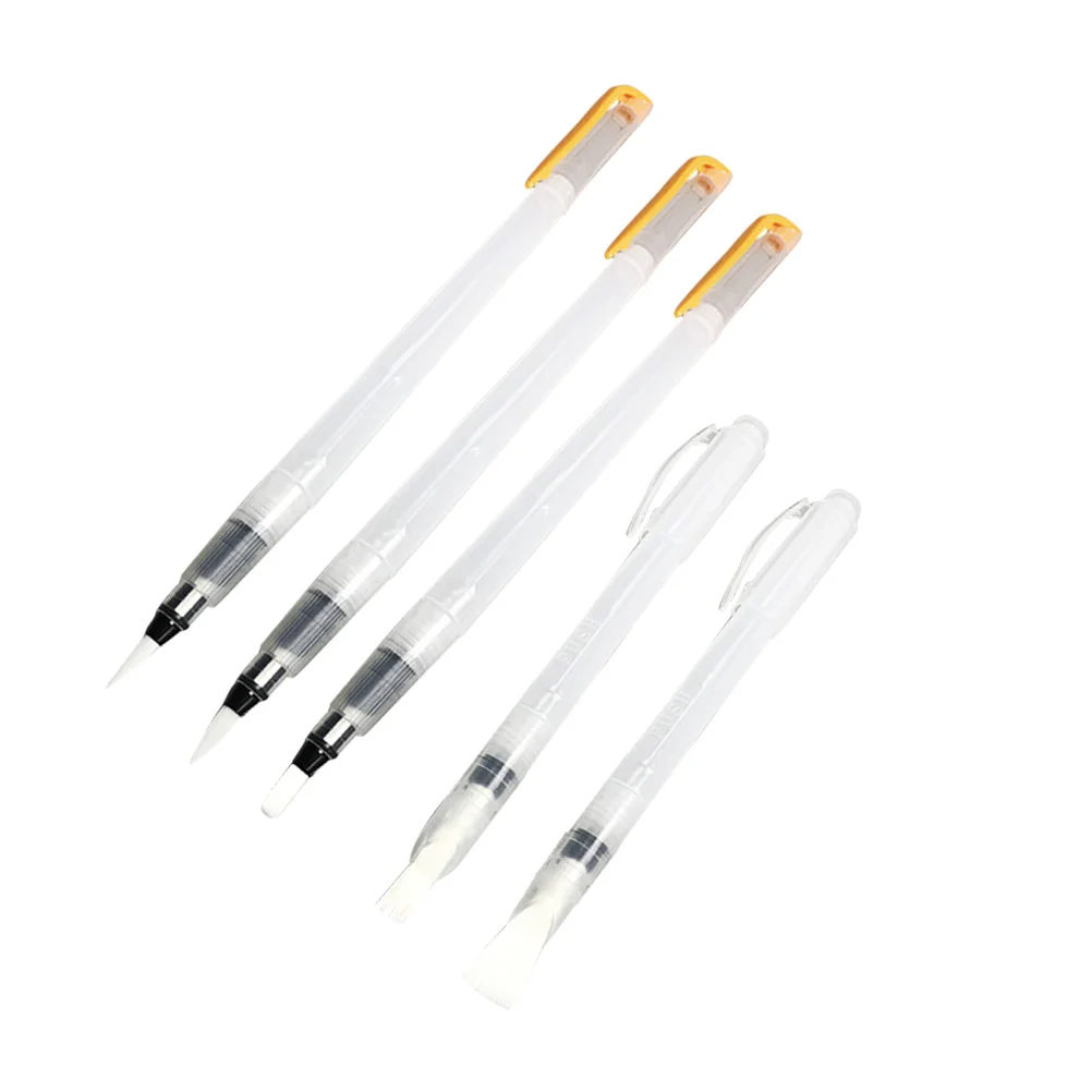 

6PCS Water Brush Water Brush Pen Pens Durable Washable Watercolor Paint Brushes Soluble Colored Pencils Supplies