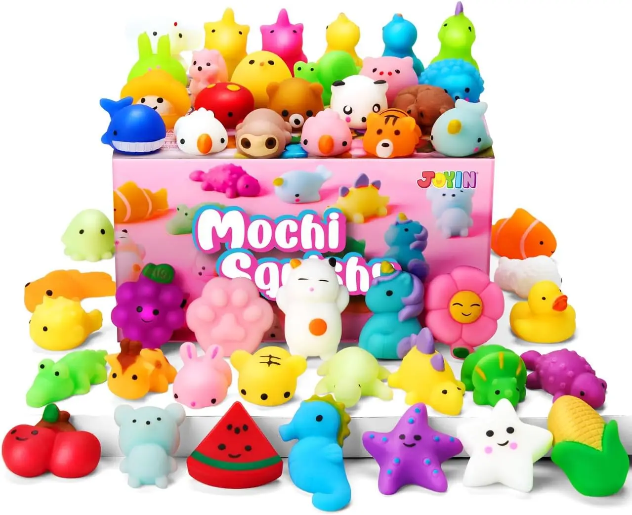 

Набор из 25 пасхальных игрушек-сквишей Мочи, миниатюрные фигурки животных и фруктов для снятия стресса у детей, сувениры для вечеринок и подарки