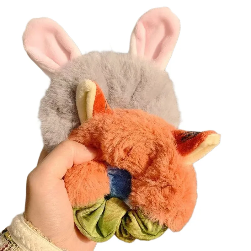 ディズニー ズートピア ぬいぐるみ ヘアロープ 漫画 かわいい ウサギ キツネ ジュディ ニック 耳 ぬいぐるみ ヘアフープ ヘッドウェア 女の子 クリスマス 誕生日プレゼント