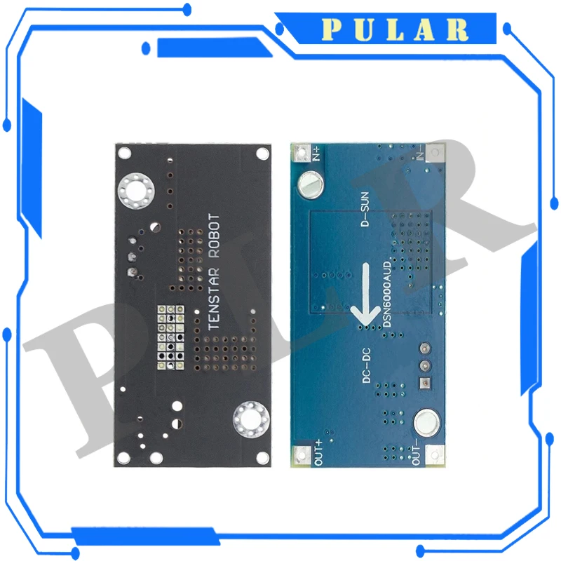 1Pc PLR XL6019 (XL6009 Upgrade) Automatic Step-up Step-down Dc-Dc Adjustable Converter Power Supply Module 20W 5-32V To 1.3-35V