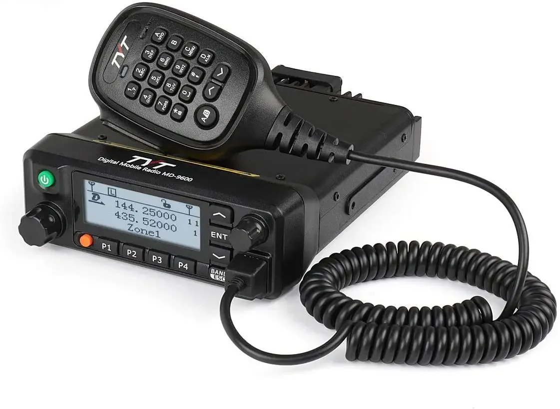 MD-9600 GPS Digital FM Analog Dual Frequency DMR Mobile Transceiver 50W VHF/UHF Car Truck Amateur Radio TYT DMR Radio