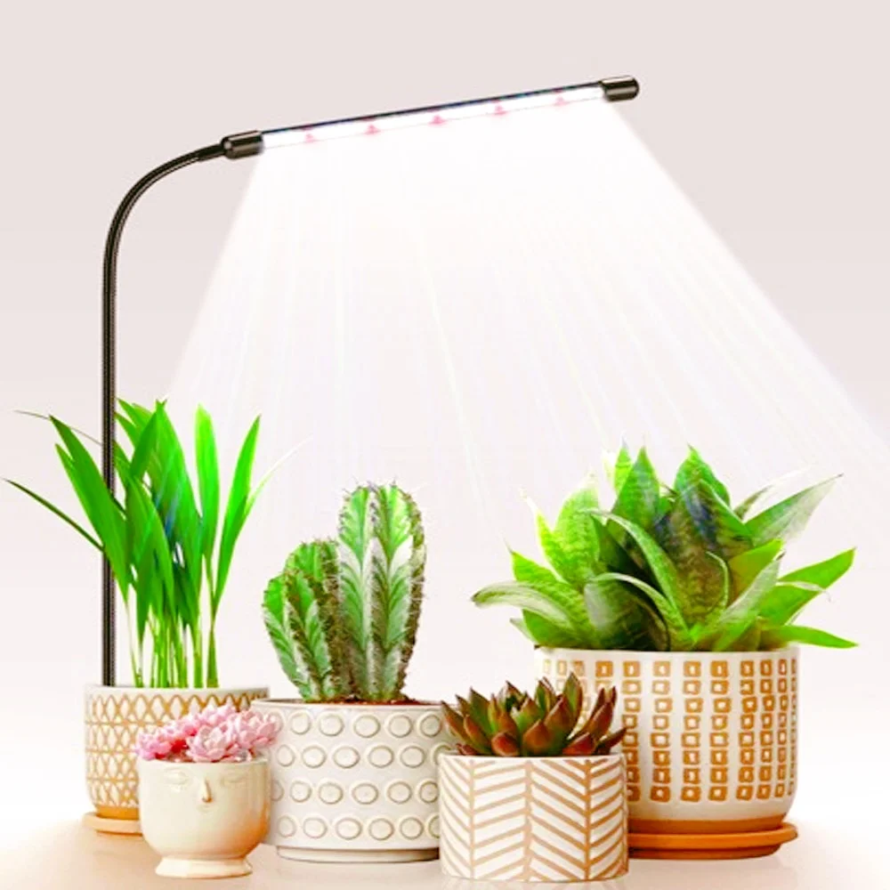 Plug-and-play full-spectrum plant growth lamp with USB dimming timer, suitable for indoor greening. image 4