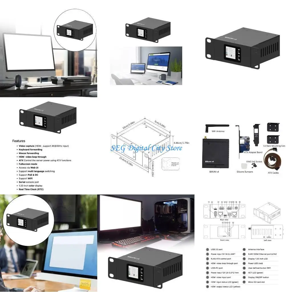 

U75B для AllwinnerH616 KVM через IP, удаленное управление несколькими серверами с помощью BliKVM