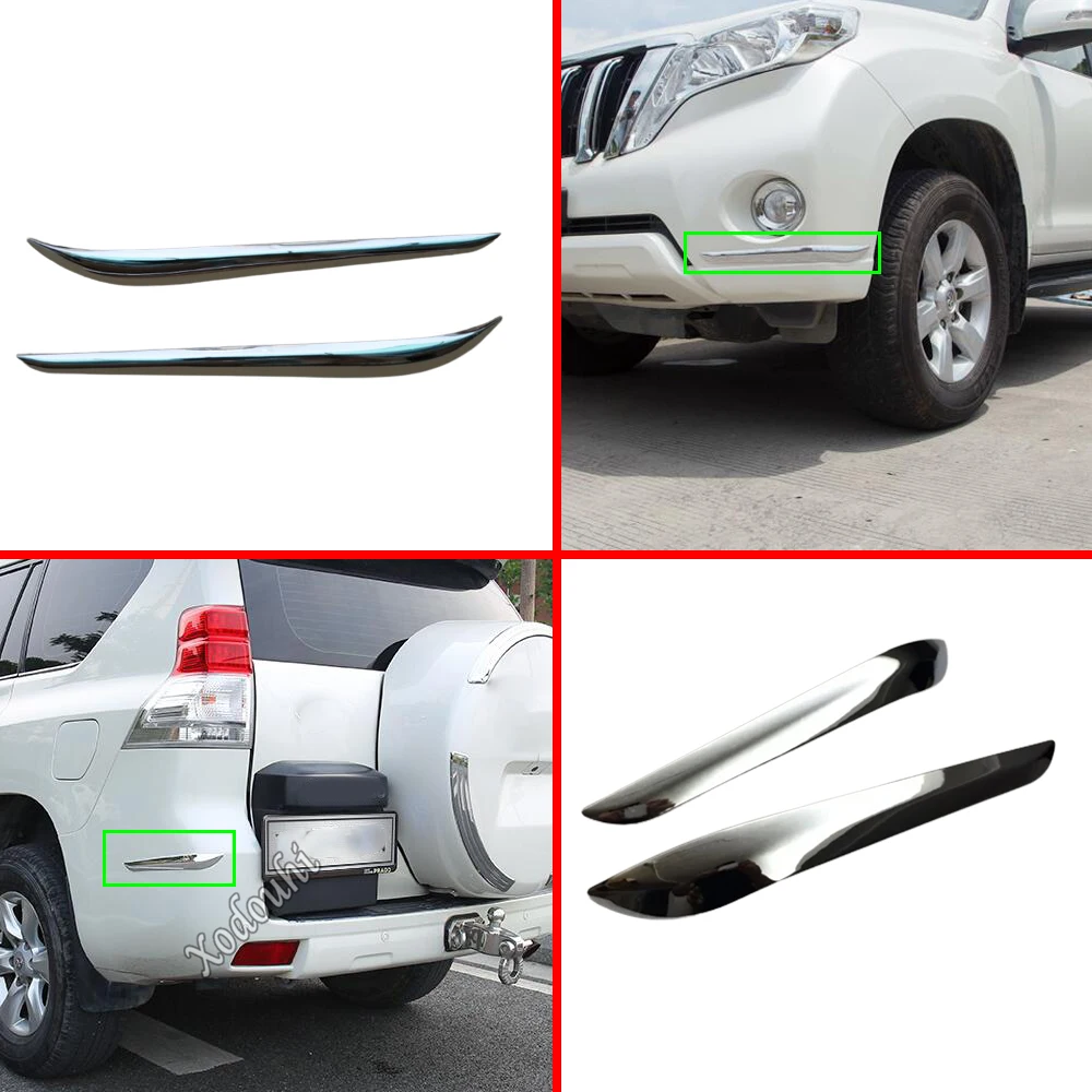 

Car Bumper Corner Stick Protect Trim Frame Edge Board For Toyota FJ150/Prado 2010 2011 2012 2013 2014 2015 2016 2017 2018 2019