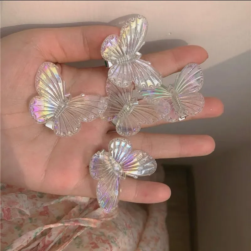 

Acrylic Gradient Color Hair Clip Women's Broken Three-dimensional Butterfly Hair Side Clip Sweet Temperament Hair Accessory