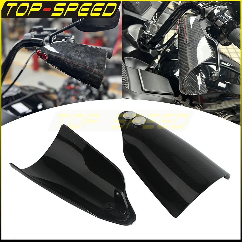 

Для Harley Touring Road Glide CVO/SE FLTRXSE 2018-2020 Electra Glide Road King мотоциклетная защита для рук из углеродного волокна