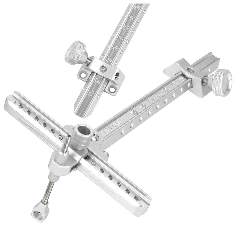 

9 Inches Recurve Bow Sight Adjustable Aluminum Alloy Universal for Archery Target Practice Outdoor Training Competitive Shooting