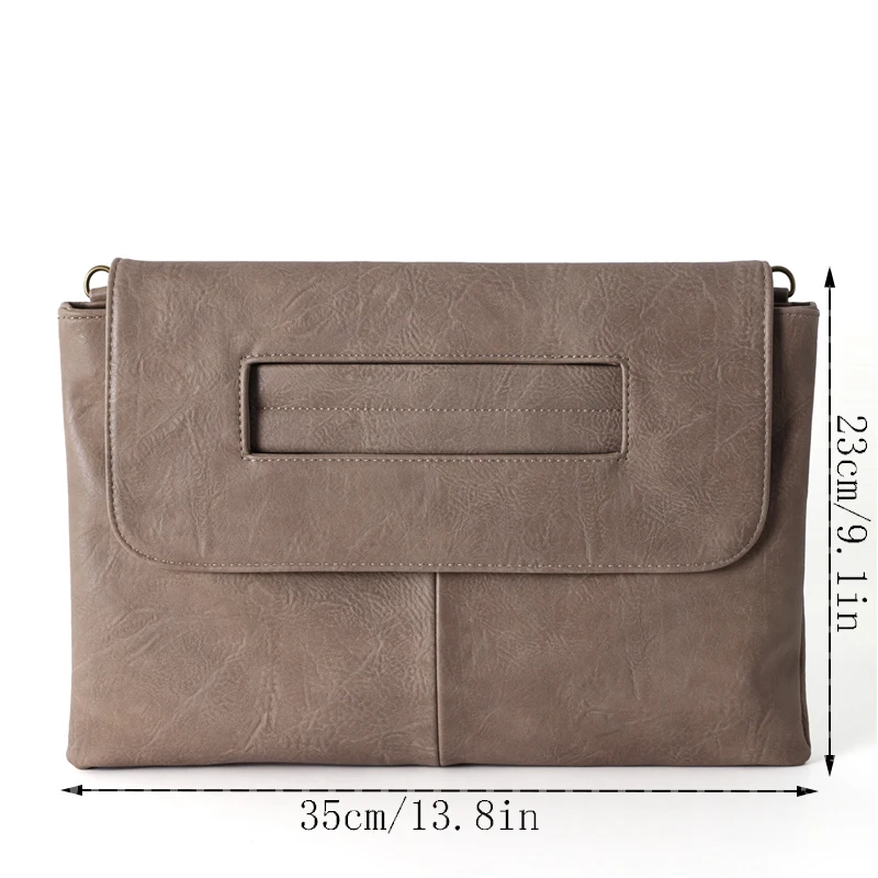 Fashion Women\'s Envelope Clutch Laptop Bag High Quality Leather Messenger Bags for Women Trend Handbag Bag Large Ladies Clutches