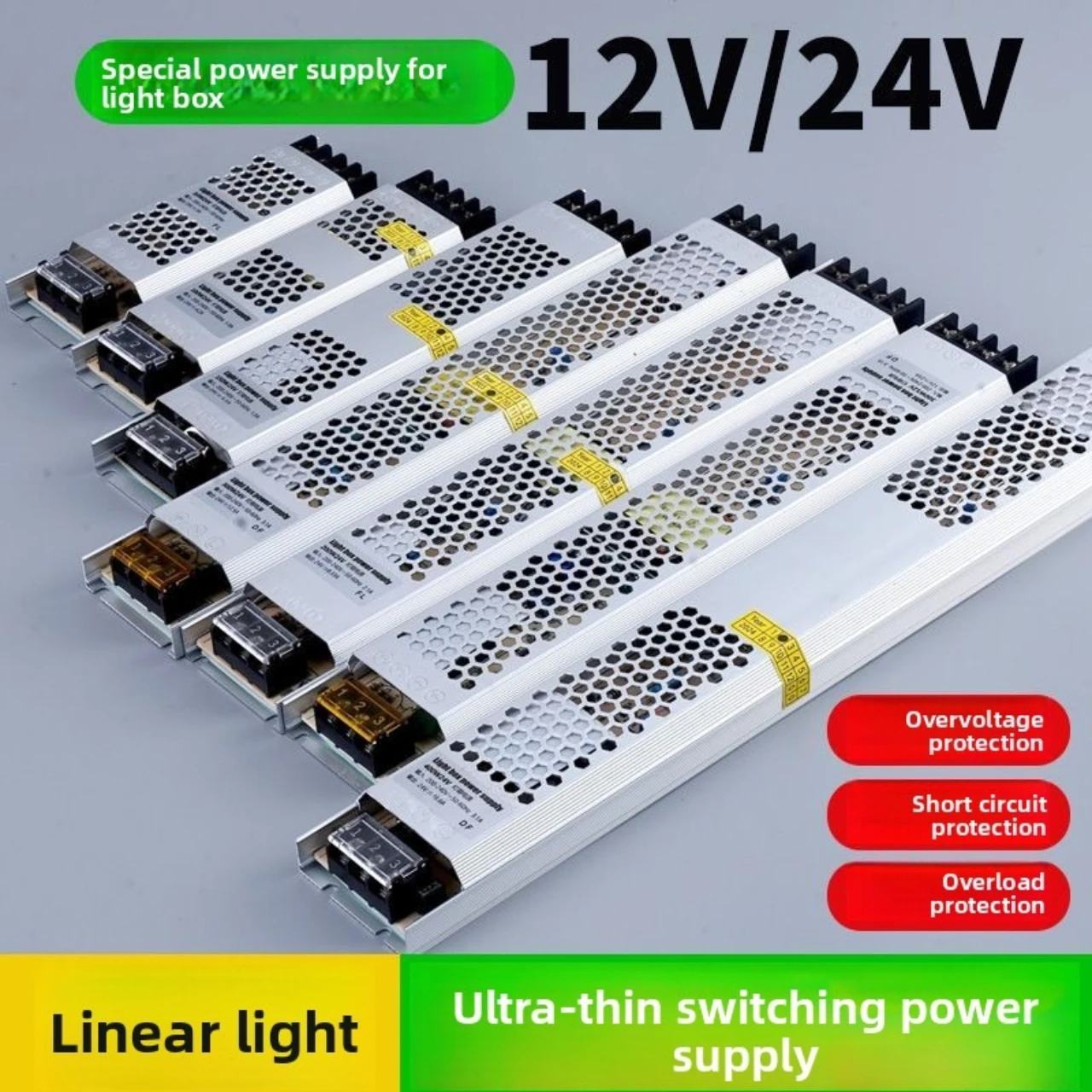 

Источник питания для светодиодов AC190-240 В постоянного тока 12 В 24 В Трансформатор бесшумного освещения Светодиодный преобразователь Драйвер адаптера питания 60 Вт 100 Вт 200 Вт 300 Вт 400 Вт