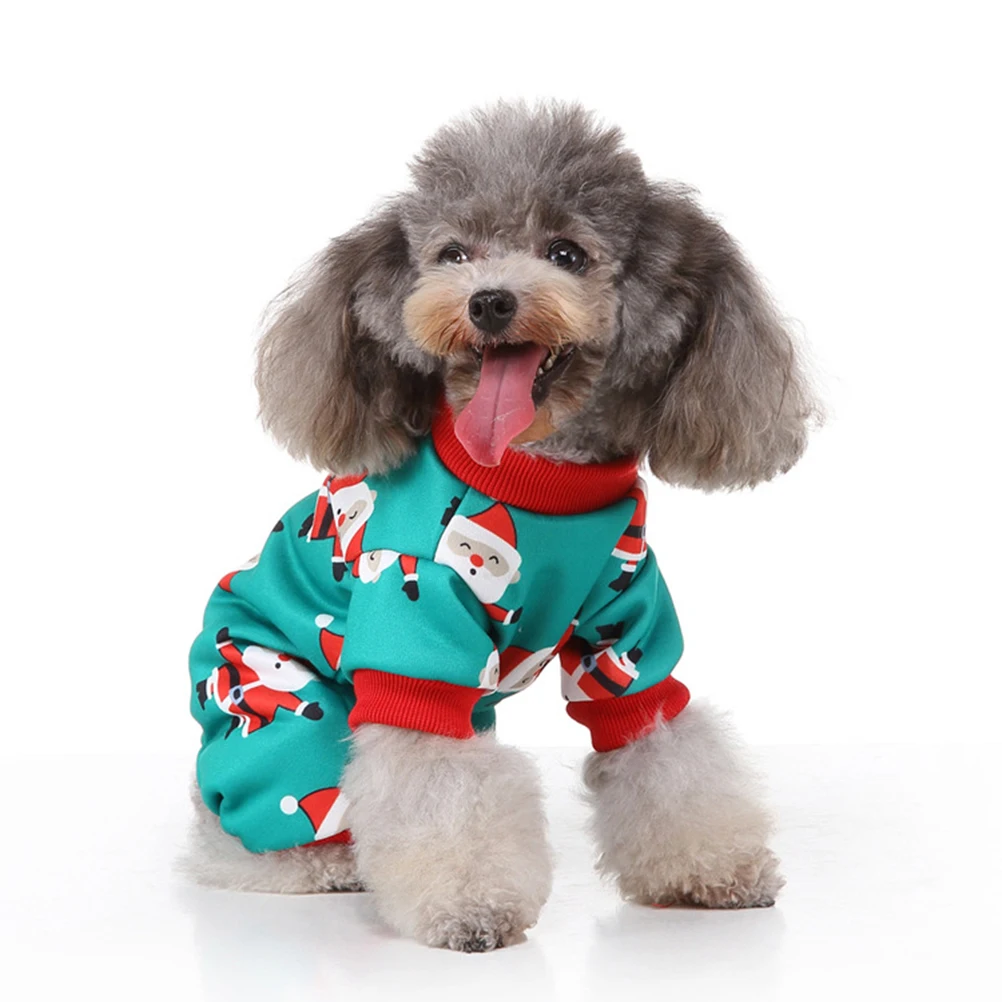 

Clothing Dog's Clothes Vacation Small Dogs Winter Outfits Pet Christmas Jumpsuit