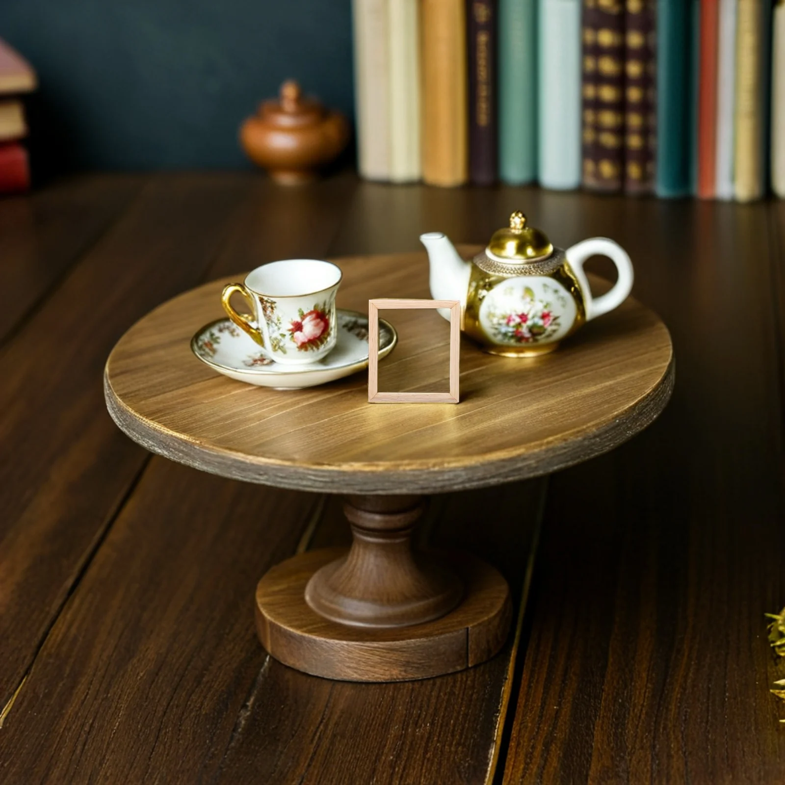 

9Pcs Miniature Wooden Picture Frames 1:12 Scale Vintage Design for DIY Dollhouse Furniture Accessories Craft Mini Photo Frames