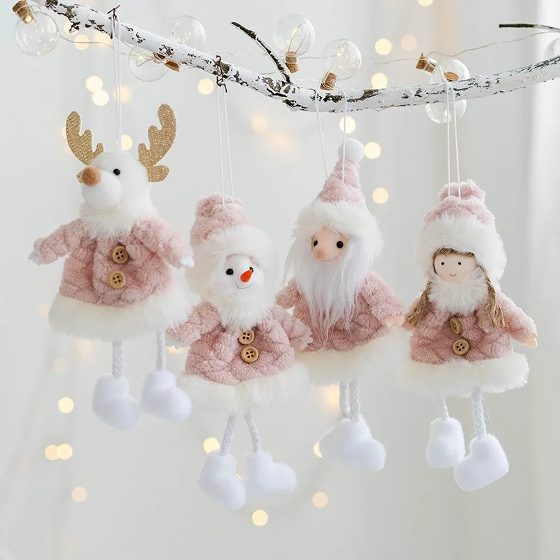 New Year 2023 Gifts Crown Veil Girl Dolls Angel Doll Navidad 2022 Xmas Tree Ornaments Christmas Decorations for Home Noel Natal