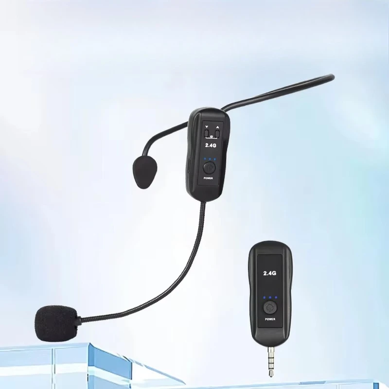 

Wireless Headset Microphone Teach Cordless Microphone Wireless Headset Mike for PC Speaker Teacher Tourist Guide