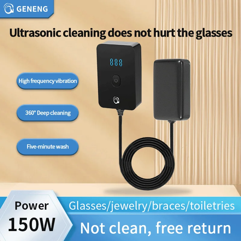 

GENENG-Portable Ultrasonic Cleaner,Fruit Vegetable Ultrasound Cleaning, Jewelry Glasses Watches Washing machine,Home Appliance