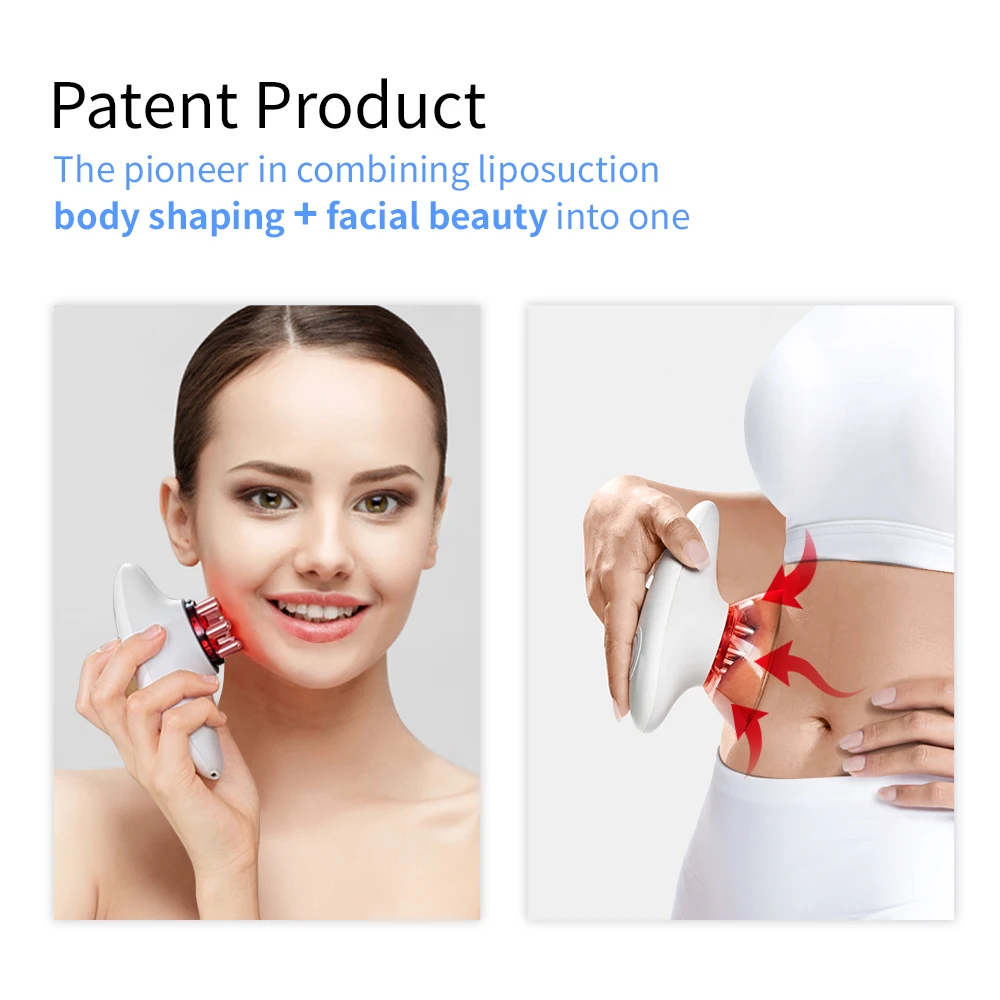 Therapy Electric Cupping Massager With Red Light Cellulite Remover Body Sculpting Machine Portable Body Slimming Massager