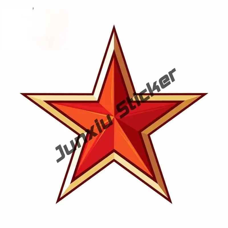 USSR CCCP StickersCreativity Red Star for Victory Day Ussr Car Stickers for Car Decals Motorcycle Helmet Sticker Accessories