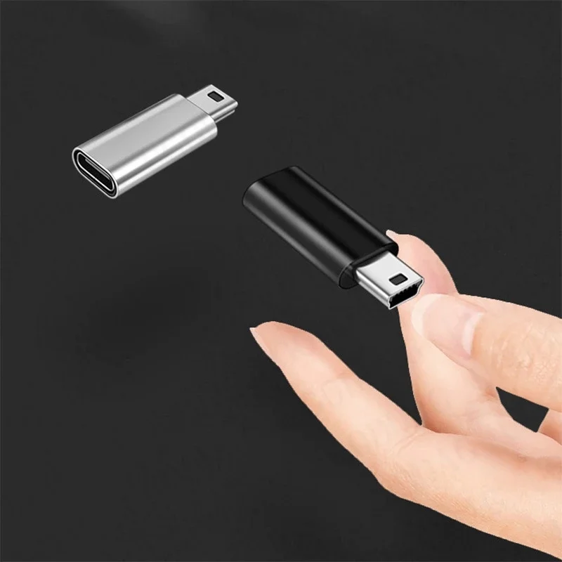 Mini USB do typu C Adapter 5-pinowy męski Mini USB na żeński rodzaj USB C złącze transferu danych do kamery GoPro MP3 PC Conventer