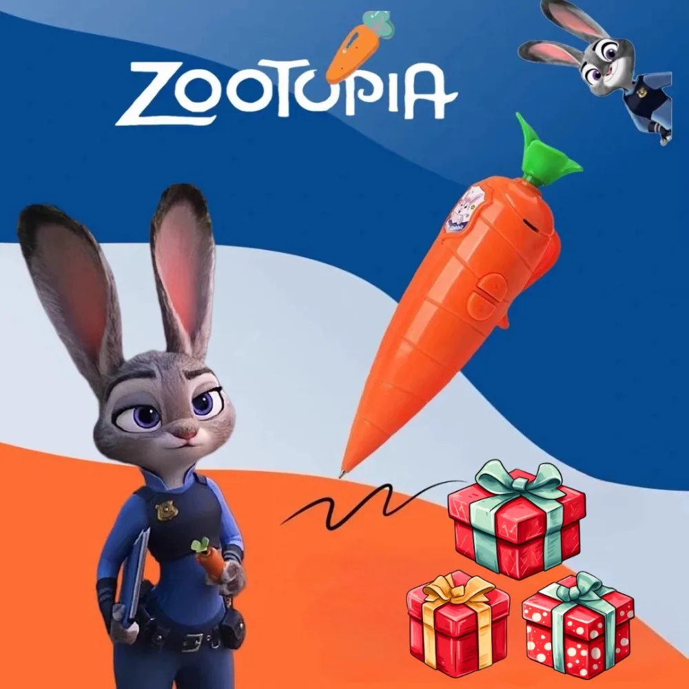 Disney Zootopia Merchandise Carrot Voice Recorder, Cute Stationery, Small Student Voice Recorder, Creative Birthday Gift