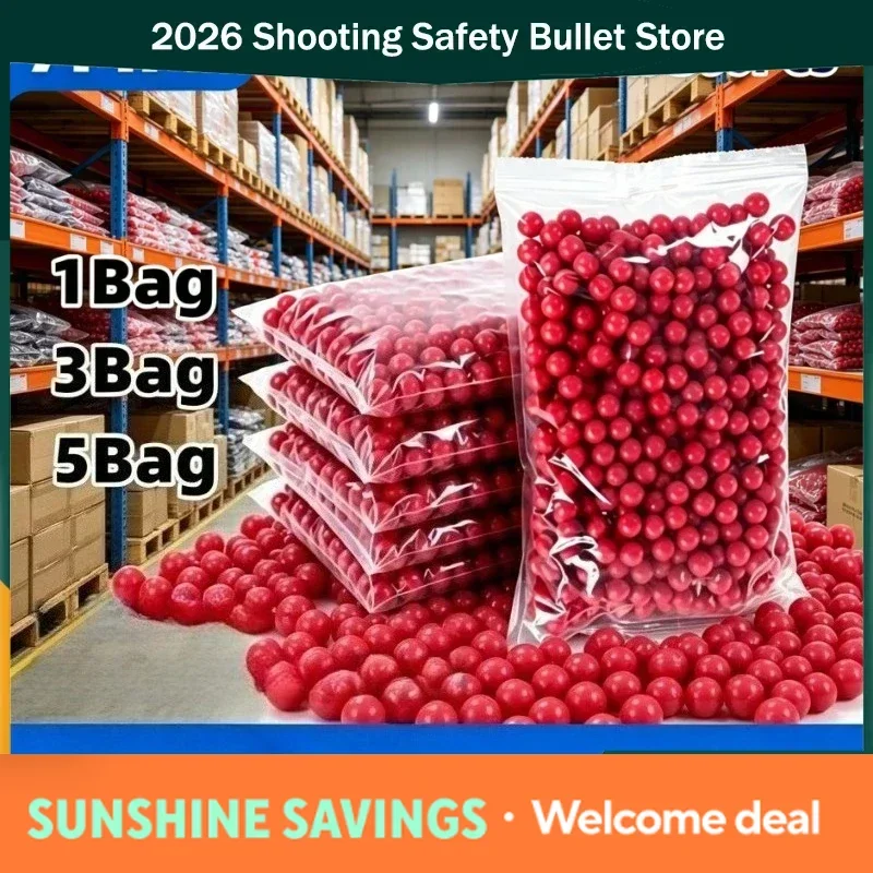 

2030 Large Capacity 500Pcs/Bag 7mm Red Soft Balls Daily Outdoor Game Essential Parts 1Bag/2Bag/3Bag/5Bag/10Bag New