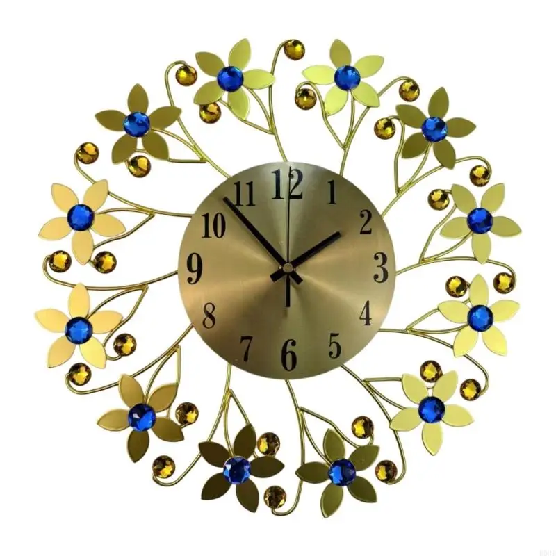 Simple Metal Quiet Wall Clock Suitable for Easy Installation With Large Number and Quiet Operations in Bedrooms B03E