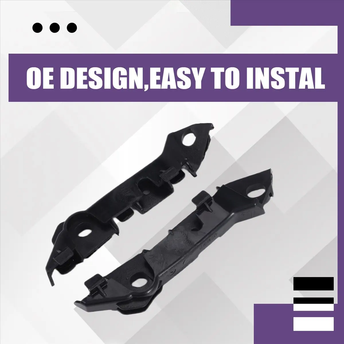 #85P (Black)1 Pair Front Bumper Rail Bracket for Mercedes Benz C Class W205 2014,Automotive Parts & Accessories