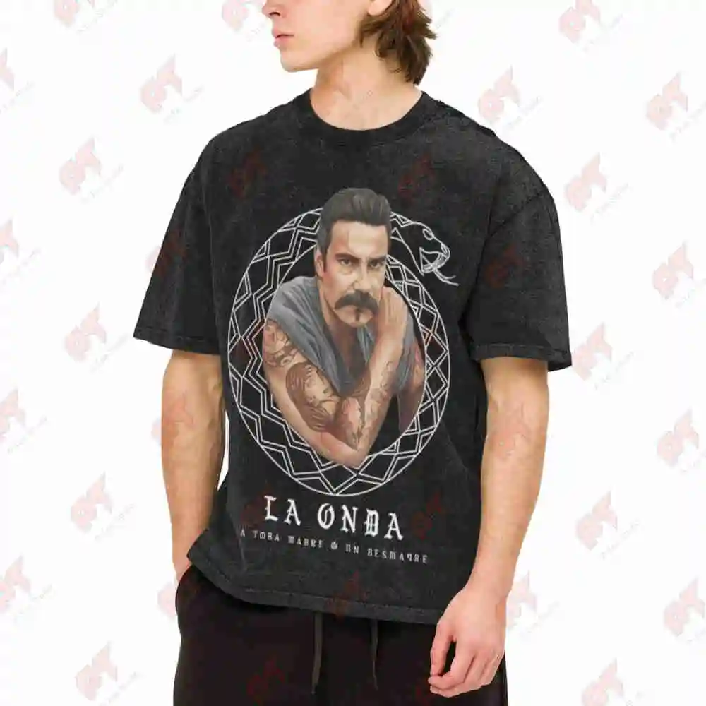 Blood In Blood Out Vatos Locos La Onda Vintage Washed Tee Pure Cotton T-Shirt