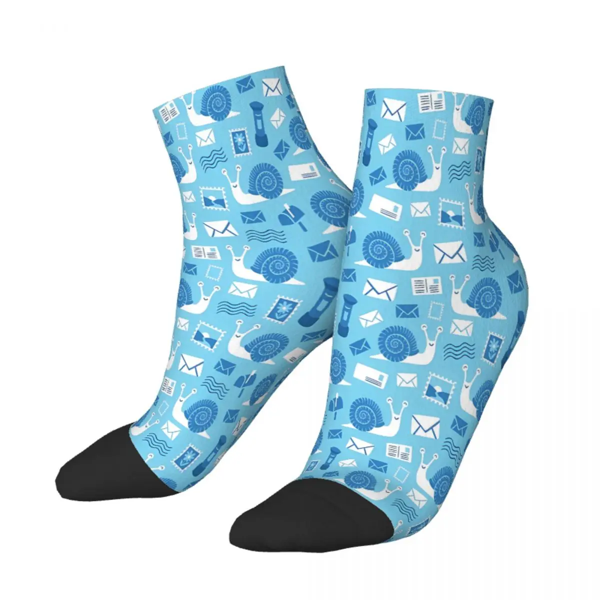 Snail Mail Ankle Socks Male Mens Women Spring Stockings Polyester