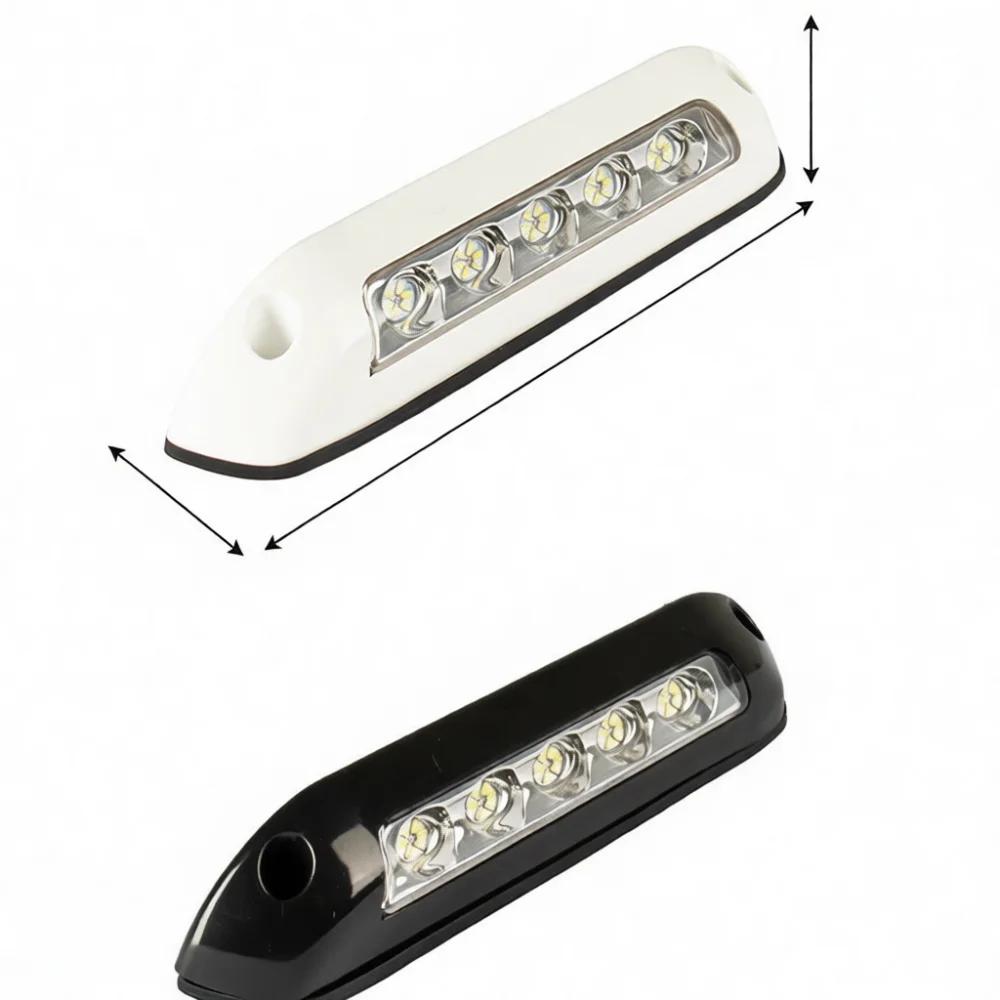 12V 24V LED Caravan Porch Light RV Camper Awning Lamp Waterproof Exterior Lighting Utility Trailer Side Marker Auto Part