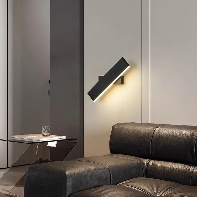 New Rotatable Wall Lamp, Minimalist Nordic Style, Eye-Caring Bedside Light for Bedroom, Wall Sconce for Living Room & Hallway