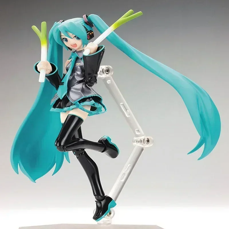 15cm Hatsune Miku Anime Figure Figma 014 Standing Posture Manga Statue Pvc Action Figure Collectible Model Doll Toys Gifts