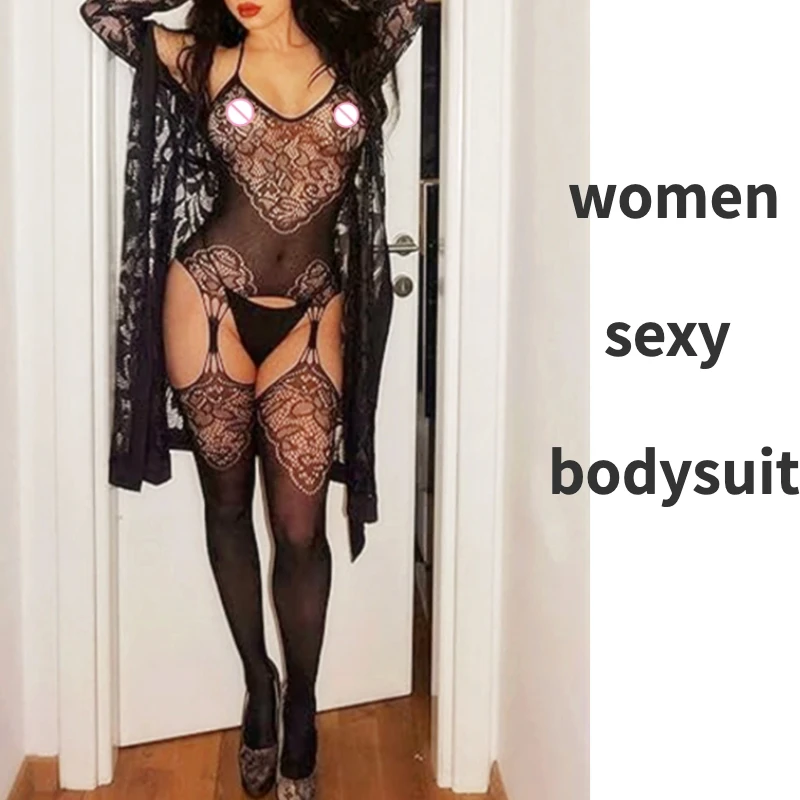 

sweet lenceria Sexy Bodysuits Women Lingerie Erotic Bodystockings Plus Size Fishnet Pantyhose Fashion Nightwear Lady Club Wear