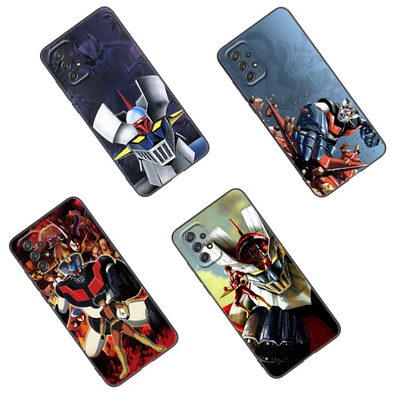 Anime Mazinger Z Black Case For Samsung A13 A22 A24 A32 A23 A25 A34 A35 A52S A53 A54 A55 A73 5G A12 A14 A15 A31 A33 A50 A51 A72