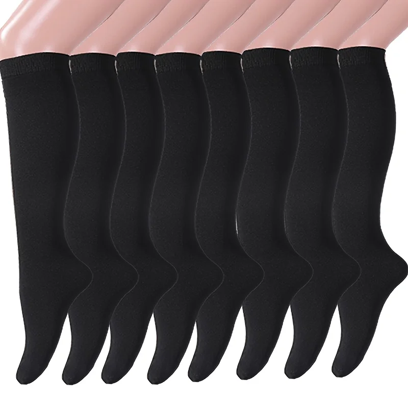 8 ペアの銅製コンプレッションソックス、女性と男性のためのランニングアスレチックスポーツソックスの循環サポート