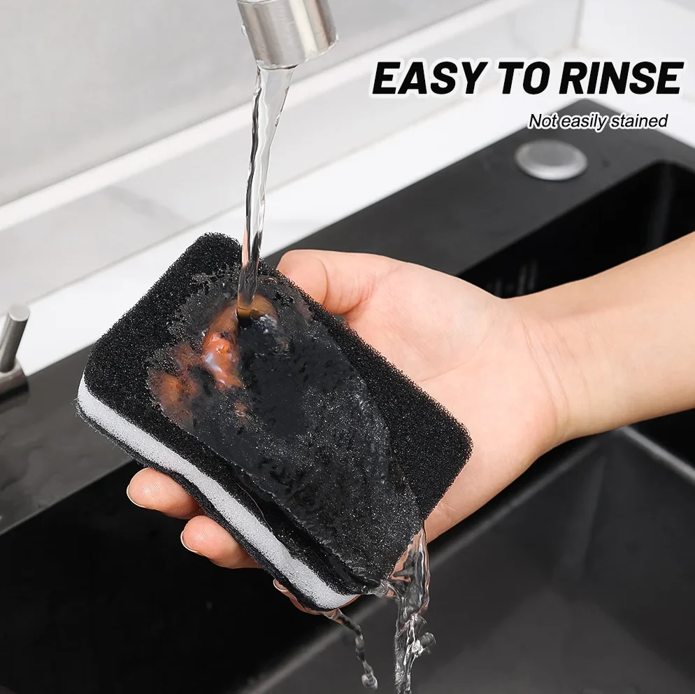 10/20/50Pcs 3-Layer Car Wash Sponges with Dual-Sided Design Soft Microfiber Auto Detail Cleaning Sponge Pad Absorbent Scrub Tool