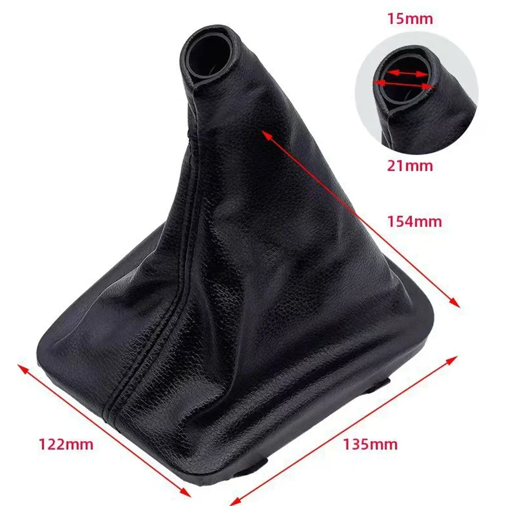 Manual Leather Gear Stick Shift Knob Gaiter Boot Cover Lever Shifter Collar for BMW E34 1988-1995 E36 1991-1998 E46 1999-2005 Z3