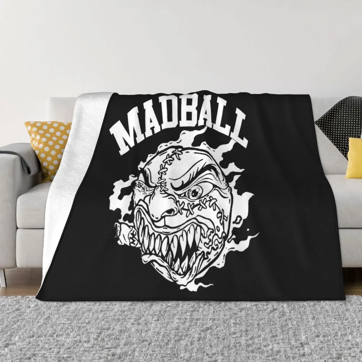 Punk Hardcore Madball Small Mens Science 3D Family Brand Style Youth Street Style Any Logo Low Price Cotton Throw Blanket