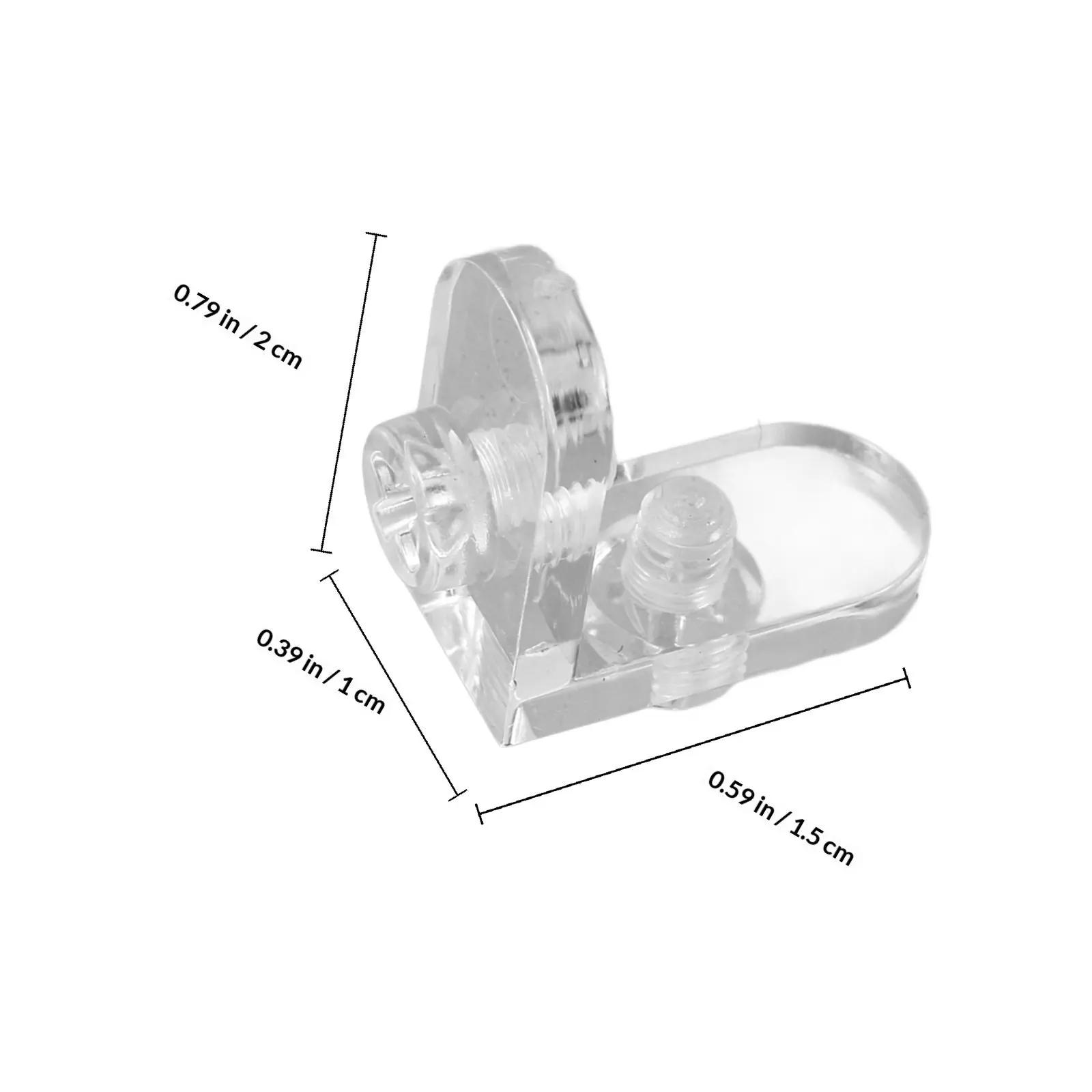 10Pcs Acrylic Corner Brackets Clear L Bracket Set Detachable Heavy Duty Anti Deformation Shelf Bracket for Box Display Case
