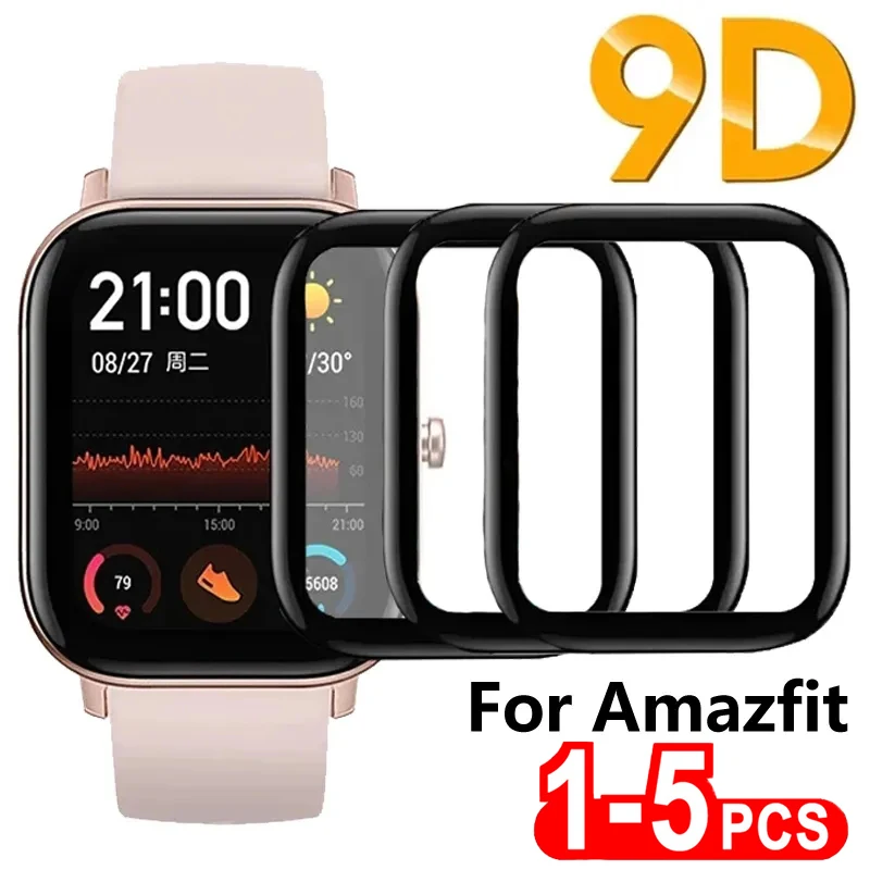 Full Screen Protector for Xiaomi Amazfit GTS 4 3 2 mini Soft Fibre Glass Protective Film for Huami Amazfit GTR 4 3 2 2E Bip S U