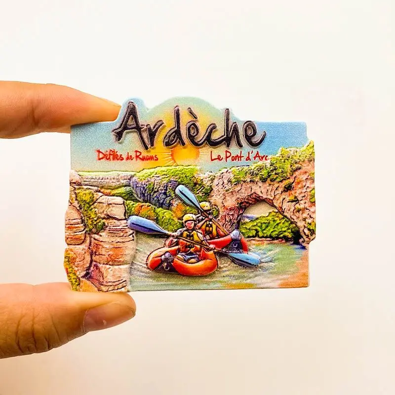 

French Tourist Souvenirs Ard è che Creative Gifts Refrigerator Magnet Gifts Decorative Resin 3D Kitchen Refrigerator Decorative